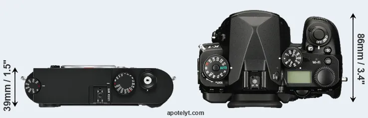 Compare M10 versus K-1 top