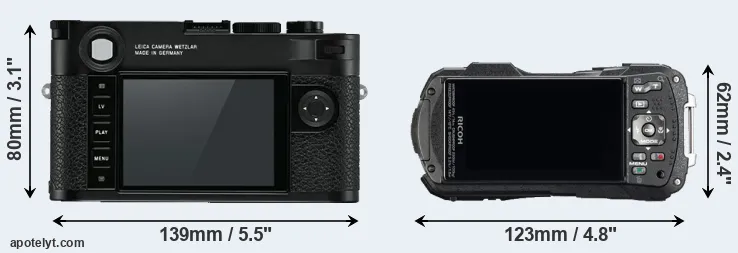 Comparison M10 or WG-60 rear