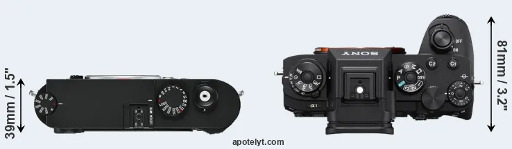 Compare M10 versus A1 top