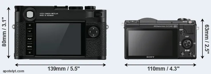 Comparison M10 or A5100 rear
