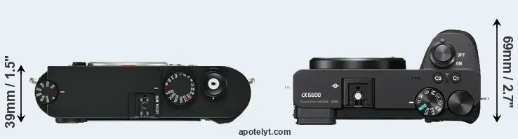 Compare M10 versus A6600 top