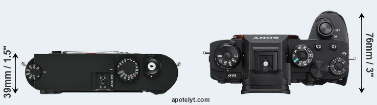 Compare M10 versus A9 II top