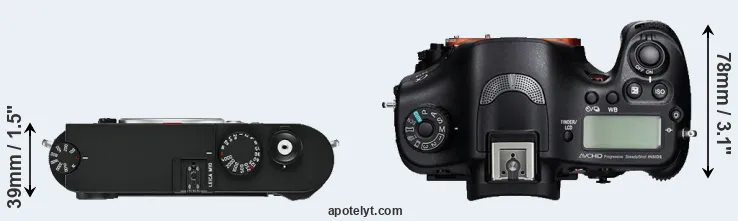 Compare M10 versus A99 top