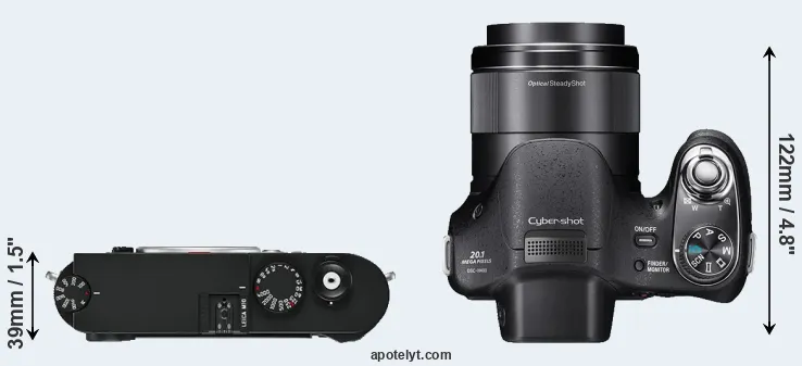 Compare M10 versus H400 top