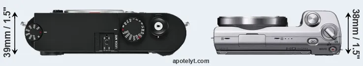Compare M10 versus NEX-5 top