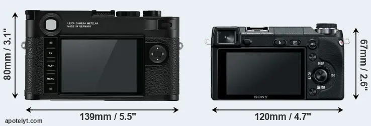 Comparison M10 or NEX-6 rear