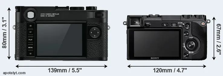 Comparison M10 or NEX-7 rear