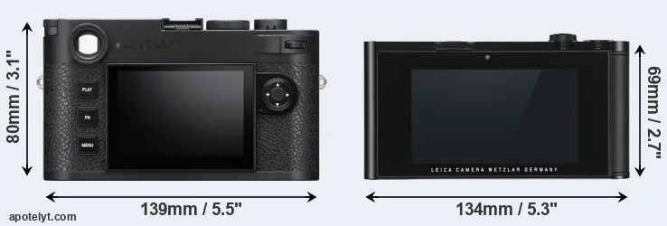 Comparison M11 or TL rear
