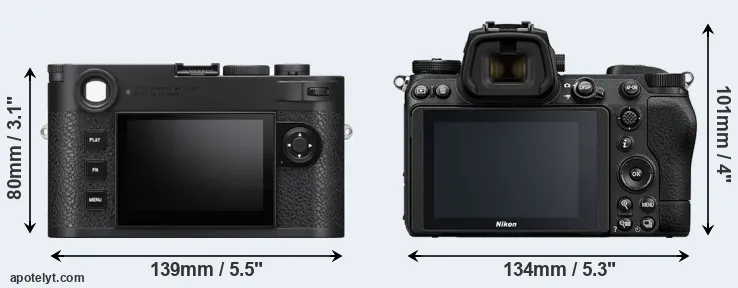Comparison M11 or Z7 II rear