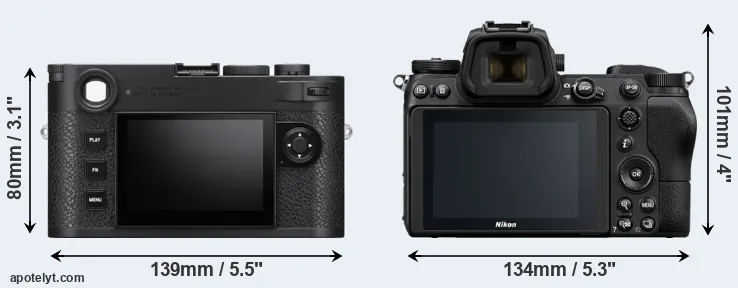 Comparison M11 or Z7 rear