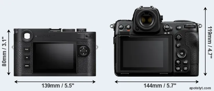 Comparison M11 or Z8 rear