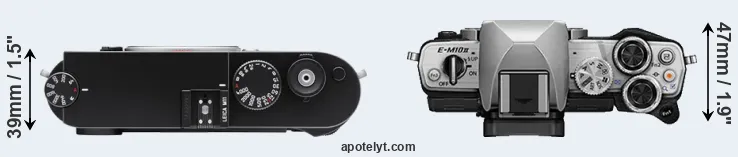 Compare M11 versus E-M10 II top