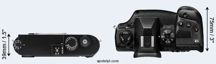 Compare M11 versus E-M1X top