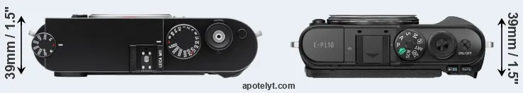 Compare M11 versus E-PL10 top