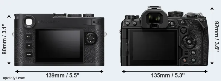Comparison M11 or OM-1 rear