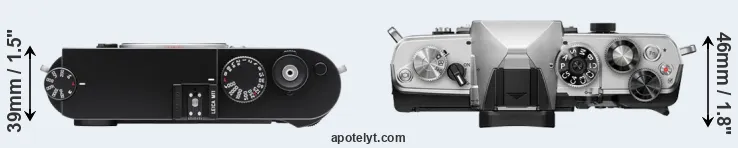 Compare M11 versus OM-3 top