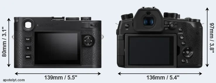 Comparison M11 or FZ1000 II rear