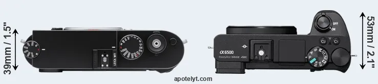 Compare M11 versus A6500 top