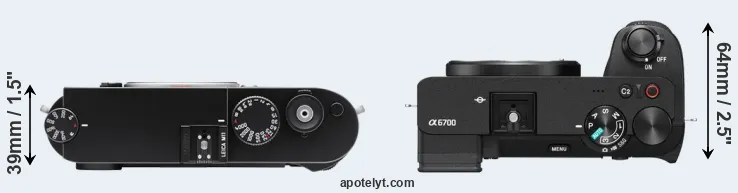 Compare M11 versus A6700 top