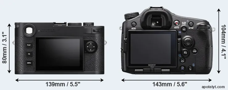 Comparison M11 or A77 II rear