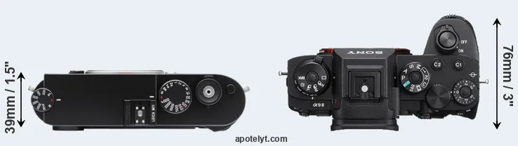 Compare M11 versus A9 II top