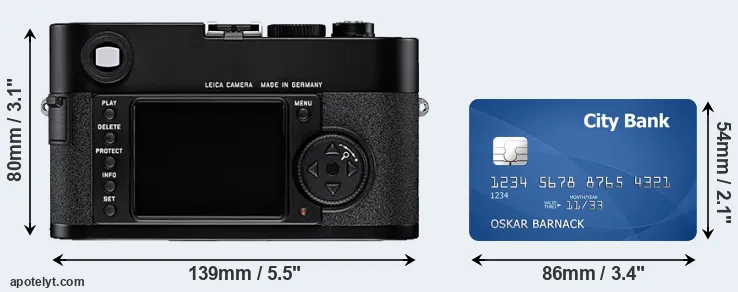 M8 and credit card rear side