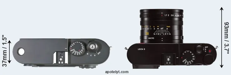 Compare M8 versus Q Typ 116 top