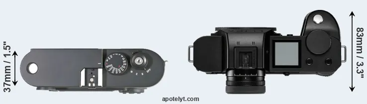 Compare M8 versus Leica SL2-S top