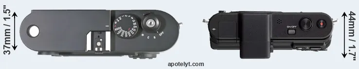 Compare M8 versus V1 top