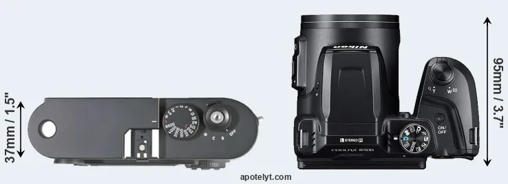 Compare M8 versus B500 top