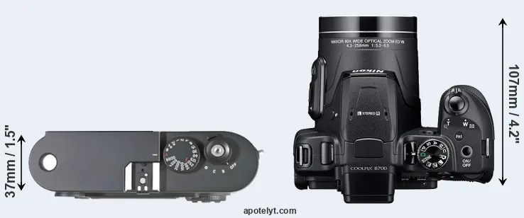 Compare M8 versus B700 top
