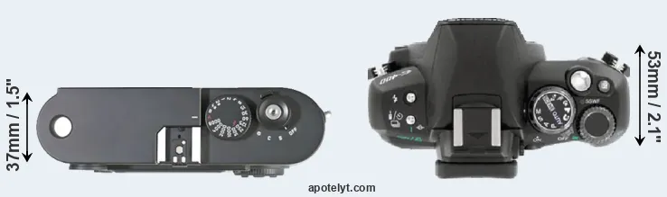 Compare M8 versus E-400 top