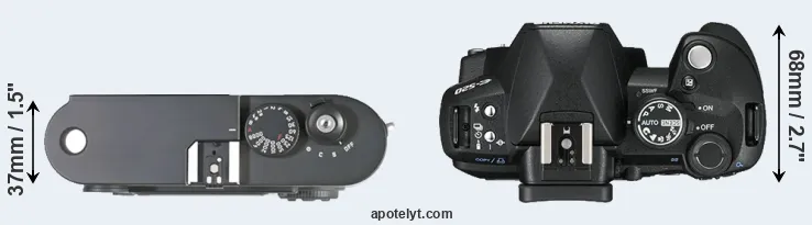 Compare M8 versus E-520 top