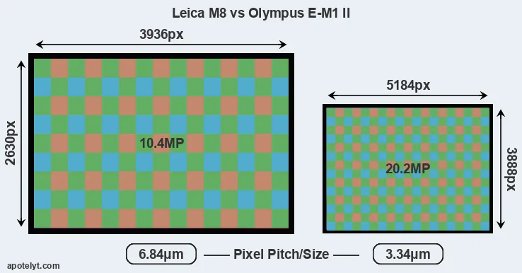 M8 versus E-M1 II MP