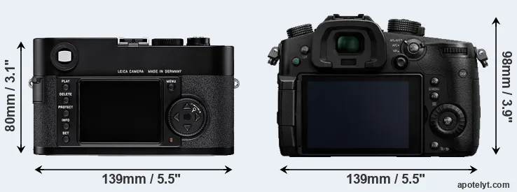 Comparison M8 or GH5 rear