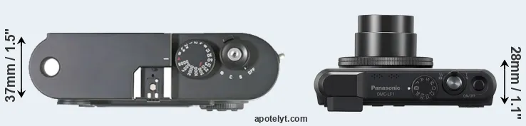 Compare M8 versus LF1 top
