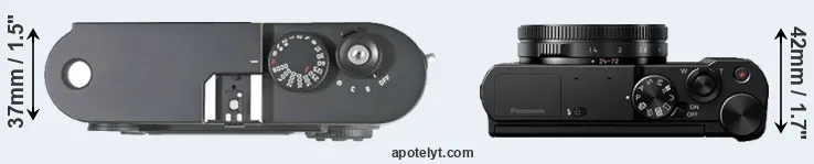 Compare M8 versus LX10 top
