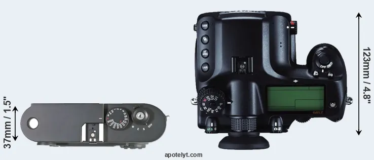 Compare M8 versus 645Z top