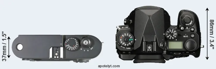 Compare M8 versus K-1 top