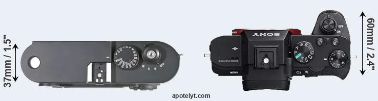Compare M8 versus A7 II top