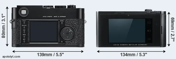 Comparison M9 or T Typ 701 rear