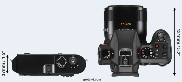 Compare M9 versus V-LUX Typ 114 top