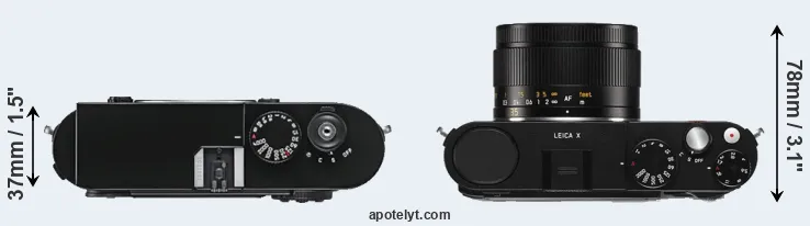 Compare M9 versus X Typ 113 top