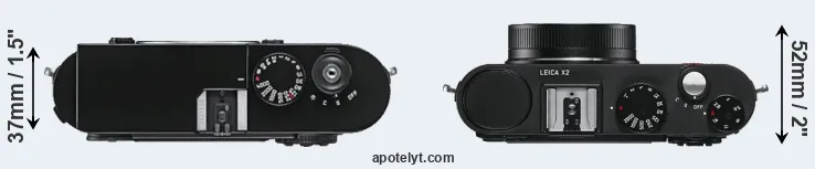 Compare M9 versus X2 top