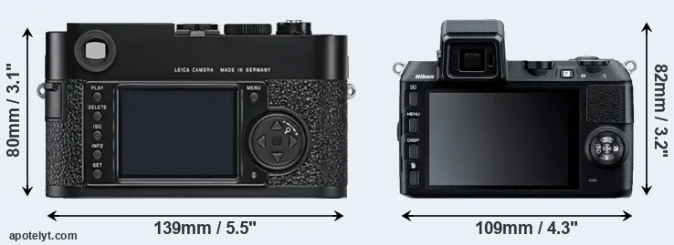 Comparison M9 or V2 rear