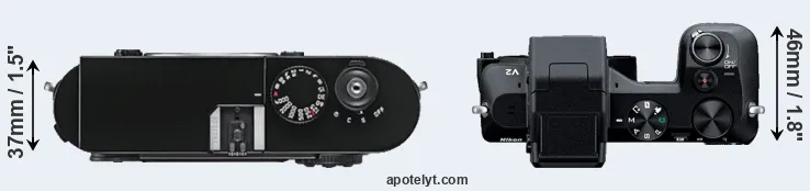 Compare M9 versus V2 top