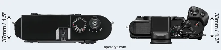 Compare M9 versus V3 top