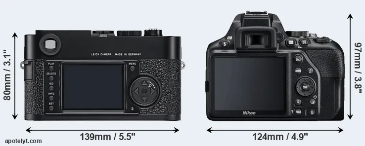 Comparison M9 or D3500 rear