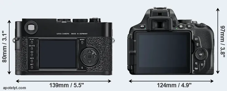 Comparison M9 or D5600 rear