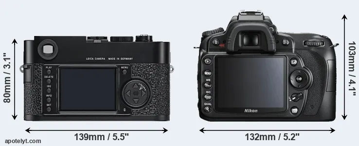 Comparison M9 or D90 rear